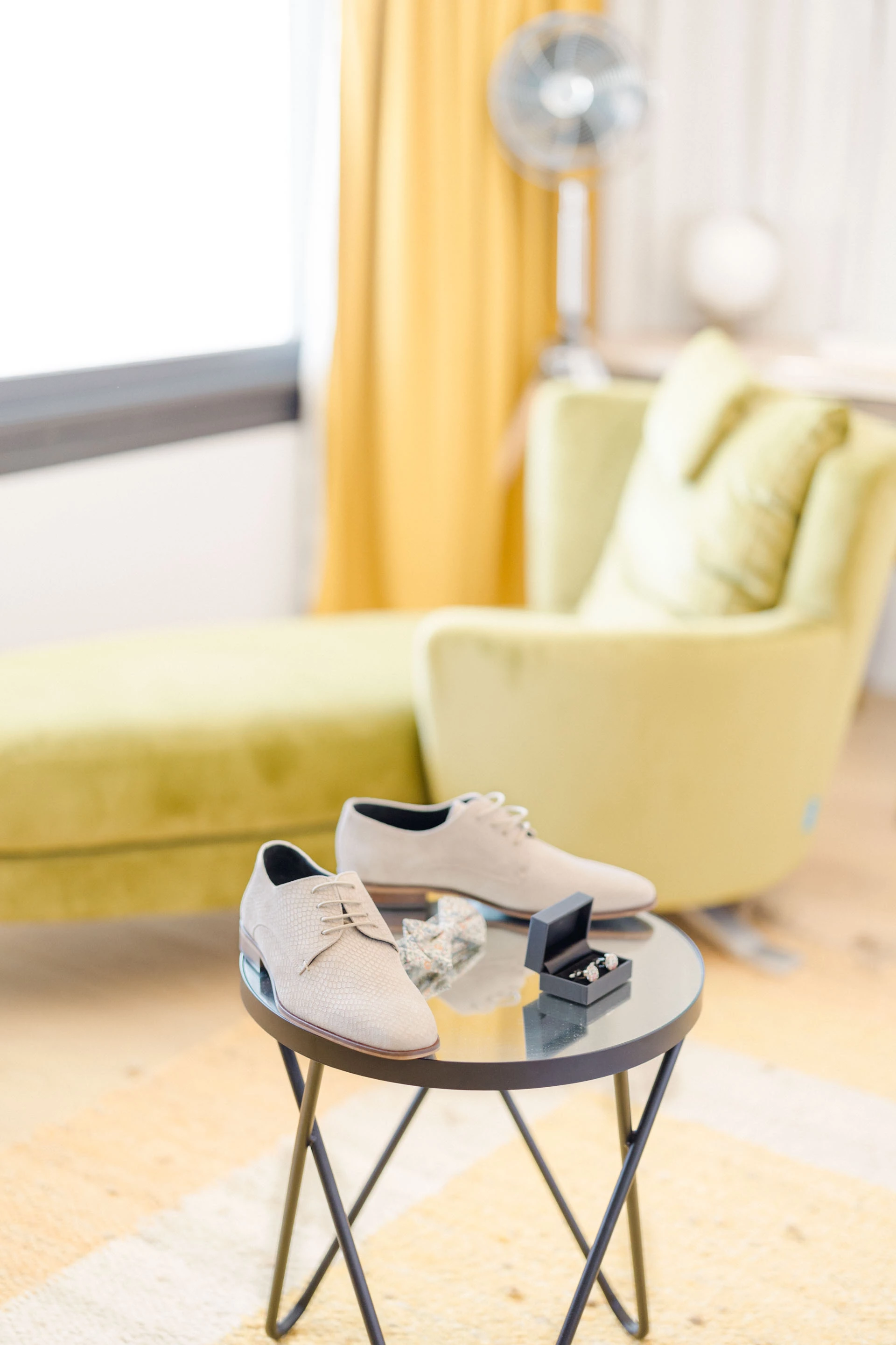 meubles sol orange marron vert